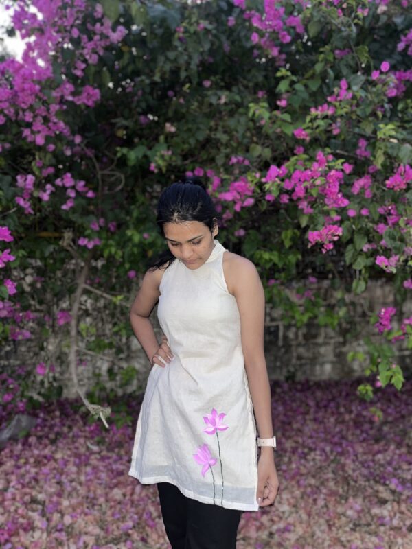 Blooming Lotus Summer Comfort Short Kurti - Image 4