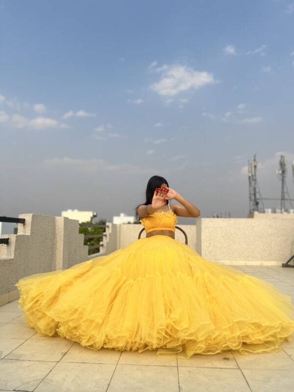 Sun-Kissed : Dazzling Yellow Lehenga for Your Special Day - Image 2