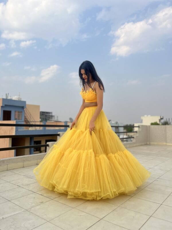 Sun-Kissed : Dazzling Yellow Lehenga for Your Special Day